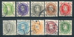 DENMARK 1930 King's 60th Birthday Set Used. Michel 185-94, Facit 246-55 - Gebruikt