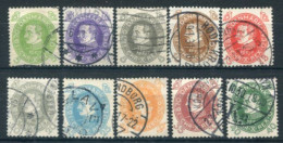DENMARK 1930 King's 60th Birthday Set Used. Michel 185-94, Facit 246-55 - Used Stamps