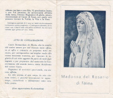 Santino Madonna Del Rosario Di Fatima - Images Religieuses