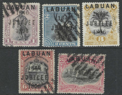 Labuan. 1896 Jubilee Of Cession Of Labuan To GB. 5 CTO Values To 8c. SG 83 Etc. M6019 - Bornéo Du Nord (...-1963)