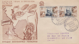 Enveloppe  FDC  1er  Jour   AFRIQUE  OCCIDENTALE  FRANCAISE    Gouverneur  Général    BALLAY      CONAKRY   1954 - Andere & Zonder Classificatie