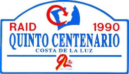 Adhesivo. Raid Quinto Centenario. Costa De La Luz 1992. 24-aut43 - Autres & Non Classés