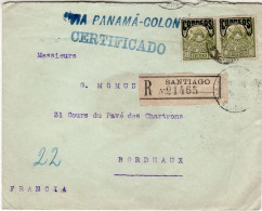 CHILE 1905 R -  LETTER SENT FROM SANTIAGO TO BORDEAUX - Chili