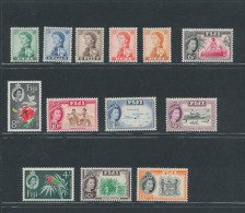 1959-63 Fiji - Stanley Gibbons N. 298/310 - 13 Valori - MNH** - Altri & Non Classificati