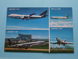 BOEING 747 / Caravelle 727 / 707 - SABENA Belgian World Airlines ( Edit.: Morjos ) Anno 19?? ( Zie / Voir SCANS ) ! - 1946-....: Modern Era
