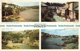 R679478 Greetings From Fowey. Ready Money Cove. The Harbour From The Castle. Jar - Monde