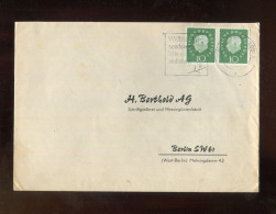 "BUNDESREPUBLIK DEUTSCHLAND" 1959, Mi. 303 Waagr. Paar Auf Brief Stempel "OLDENBURG, Weihnachtssendungen" (A2152) - Brieven En Documenten