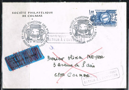 RAD-L18 - FRANCE Cachet Comm. Illustré Sur Lettre Musée Postal Riquewihr 1982 - Commemorative Postmarks