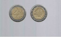 PIECE 2 EURO BELGIQUE 2000 - TYPE A - Belgien