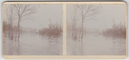 1914 PHOTO STEREOSCOPIQUE ST MAUR La Marne En Temps De Crue - Saint Maur Des Fosses