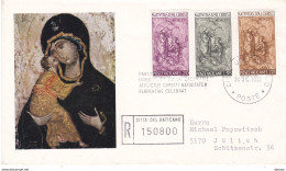 VATICAN 1966 NOËL Yvert 463-465 - Covers & Documents