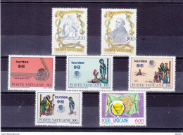 VATICAN 1981 Yvert 708-714 NEUF** MNH Cote 4 Euros - Unused Stamps
