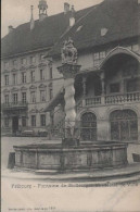 FRIBOURG Fontaine De St Georges Et Hôtel De Ville - Fribourg