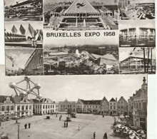 4 X Brussel : Wereldtentoonstelling 1958 --- 4 Super Grote Zichtkaarten ( 220 X 115 ) - Mostre Universali