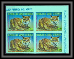 Guinée équatoriale Guinea 053d Bloc 4 N°1245 Faune (Animals & Fauna) LYNX DU CANADA Non Dentelé Imperf MNH ** - Äquatorial-Guinea