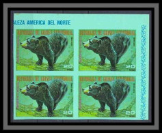 Guinée équatoriale Guinea 053c -Bloc 4 N°1244 Faune (Animals & Fauna) OURS (bear) BRUN Non Dentelé Imperf MNH ** - Ours