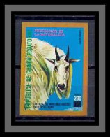 Guinée équatoriale Guinea 049A Faune (Animals & Fauna) Chèvre Goat COTE 7 EUROS Non Dentelé Imperf MNH ** - Hoftiere