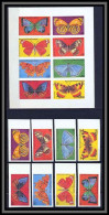 Guinée équatoriale Guinea 046b Papillons Butterflies Non Dentelé Imperf Bloc + SERIE N°1600u Cote 24 Eur MNH ** - Vlinders