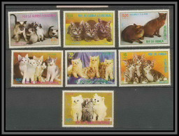 Guinée équatoriale Guinea 036a N°1016/1022 (michel) Chat Chats Cat Cats ** - Chats Domestiques