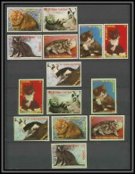 Guinée équatoriale Guinea 033a Michel N°1394/1400 A/b Non Dentelé Imperf MNH ** - Chats Domestiques