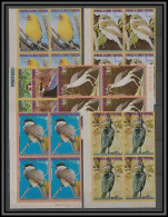 Guinée équatoriale Guinea 038B Michel N°989/995 Bloc 4 Oiseaux Bird Birds Oiseau Non Dentelé Imperf MNH ** - Sperlingsvögel & Singvögel