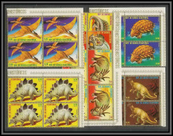 Guinée équatoriale Guinea 042 Préhistoire Prehistorics Dinosaure Dinosaurs Bloc 4 N°1352/58 + Bloc 304 MNH ** - Vor- U. Frühgeschichte