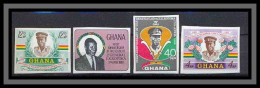 Ghana Non Dentelé Imperf ** MNH N° 315 / 318 KOTOKA 1968 RARE COTE 45 EUROS - Ghana (1957-...)