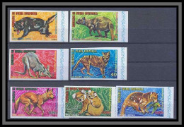 Guinée équatoriale Guinea 002-Faune (Animals & Fauna) Non Dentelé Imperf Animals, Kangaroo, Koala Wolf MNH ** - Guinea Equatoriale