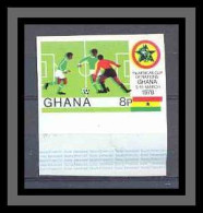 Ghana N° 618 Football (Soccer) Non Dentelé Imperf ** MNH Coupe D'Afrique Des Nations - Afrika Cup
