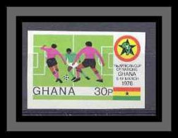 Ghana N° 619 Football (Soccer) Non Dentelé Imperf ** MNH Coupe D'Afrique Des Nations - Afrika Cup