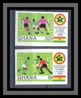 Ghana N° 618 / 619 Football (Soccer) SPORT Non Dentelé Imperf ** MNH Coupe D'Afrique Des Nations - Fußball-Afrikameisterschaft