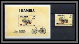 Gambie (gambia) BLOC N°25 Voiture (Cars Car Automobiles Voitures) STEIGER 10/50 Allemagne (germany) 1935 COTE 33 + TIMBR - Cars
