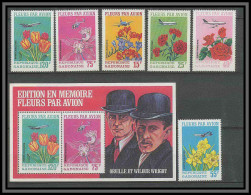 Gabon (gabonaise) 002 - N° 112 /117 + Bloc 18 Fleurs (fleur Flowers) Orville And Wibur Wright - Autres & Non Classés