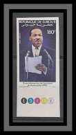 Djibouti N°186 Martin Luther King Non Dentelé Imperf MNH ** - Martin Luther King
