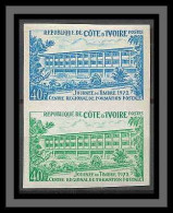 Cote D'ivoire (Ivory Coast) 023 N°335 JOURNEE Du TIMBRE 1972 Essai (proof) Non Dentelé Imperf MNH ** - Tag Der Briefmarke
