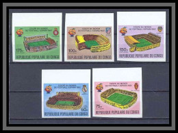 Congo 473 Non Dentelé Imperf PA N°280/285 Football Soccer Coupe Du Monde Espana 82 MNH ** - 1982 – Espagne