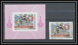 Congo 456C Non Dentelé Imperf PA N°254 Jeux Olympiques Olympic Games Moscou 80 COURSE MNH ** - Leichtathletik