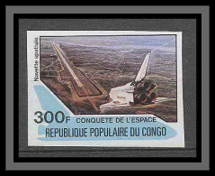 Congo 439b Shuttle (navette) Sts1 Non Dentelé Imperf Espace (space) MNH ** - Afrika
