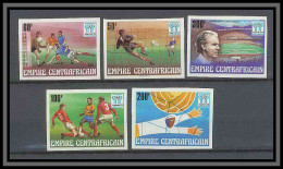 Centrafricaine 045 Non Dentelé Imperf N°315/319 Football Soccer Coupe Du Monde Argentina 78 MNH ** - 1978 – Argentina