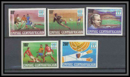 Centrafricaine 045 Non Dentelé Imperf N°315/319 Football Soccer Coupe Du Monde Argentina 78 MNH ** - Centraal-Afrikaanse Republiek