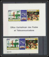 Centrafricaine 022 N°85A épreuve De Luxe/deluxe Proof + Non Dentelé Imperf 1970 KNOPKHILE Belgique (Belgium)  - Centraal-Afrikaanse Republiek