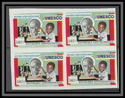 Centrafricaine 021a Error/ Proof Decalage Couleur N°94 Non Dentelé Imperf Unesco  - Other & Unclassified