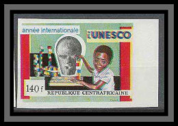 Centrafricaine 021 Error/ Proof Decalage Couleur N°94 Non Dentelé Imperf Unesco  - UNESCO