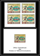 Centrafricaine 015 PA N°88 Mexico 1970 World Cup Football Soccer MNH ** + épreuve De Luxe Deluxe Proof Bloc 4 - 1970 – Mexico