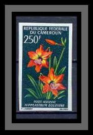 Cameroun 340 Non Dentelé Imperf ** Mnh PA N° 100 Fleurs (fleur Flowers) HIPPEASTRUM EQUESTRE - Cameroon (1960-...)