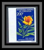 Cameroun 342 Non Dentelé Imperf ** Mnh PA N° 99 Fleurs (fleur Flowers) THEVETIA PERUVIANA - Other & Unclassified