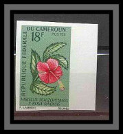 Cameroun 332 Non Dentelé Imperf ** Mnh N° 423 Fleurs (fleur Flowers) Hibiscus Schizonelatus - Orchidées