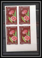 Cameroun 329 - Bloc 4 Non Dentelé Imperf ** Mnh N° 422 Fleurs (fleur Flowers) Phaeomeria Magnifica - Orchideeën