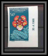 Cameroun 318 - Coin Avec Date Non Dentelé Imperf ** Mnh Pa N° 82 Fleurs (fleur Flowers) Delonix Regia - Other & Unclassified