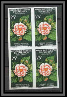 Cameroun 315 Bloc 4 Non Dentelé Imperf ** Mnh Pa N° 81 Fleurs (fleur Flowers) Caprice Des Dames - Altri & Non Classificati